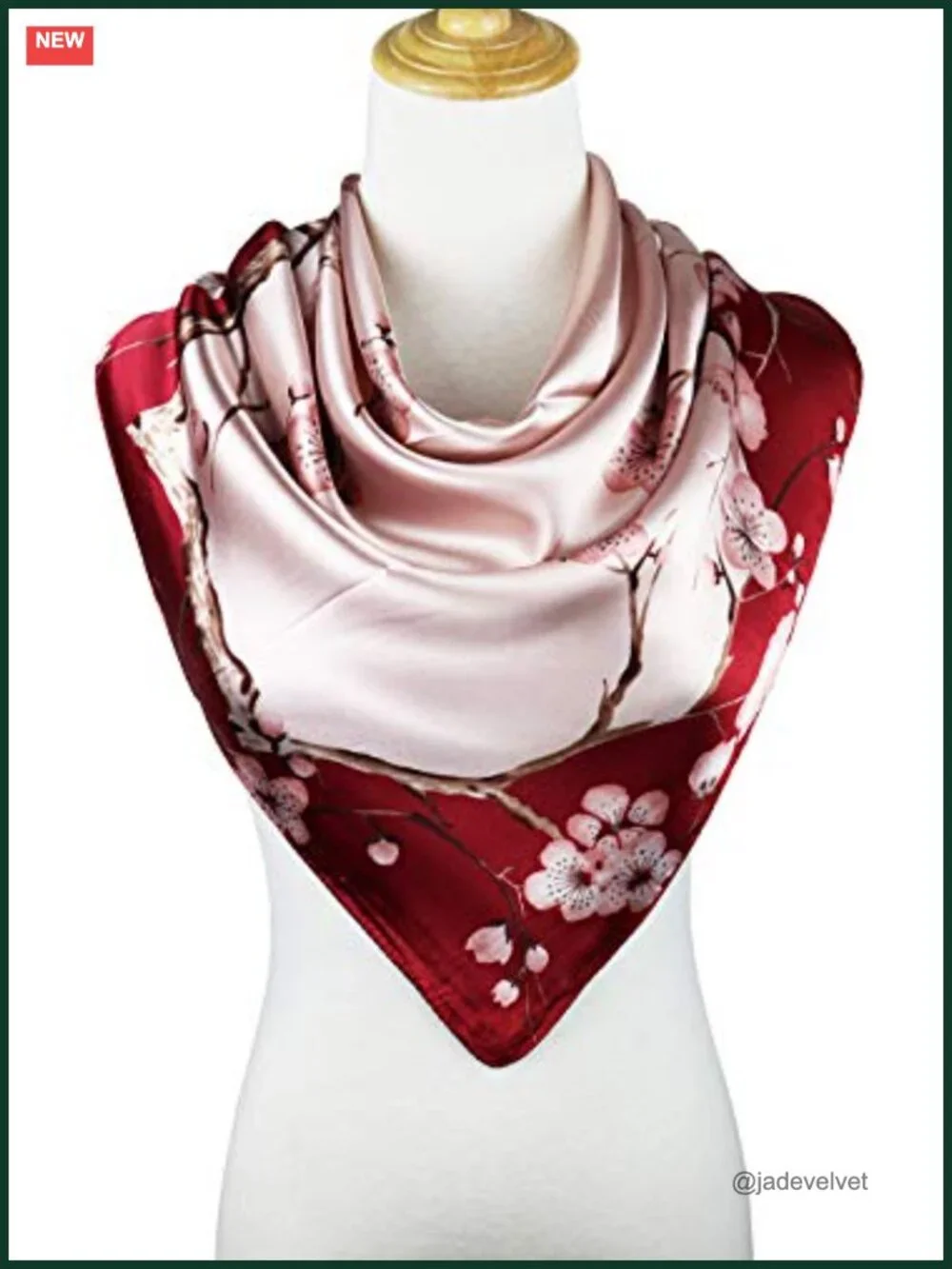 Satin Head Scarf for Women Silk Like Hair Wrap, 35x35 Large Square Bandana
